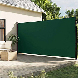 vidaXL Auvent latéral rétractable vert foncé 220x300 cm