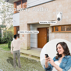 Acheter Caméra de Surveillance ARCCTV 360°PTZ,Audio Bidirectionnel,Suivi automatique