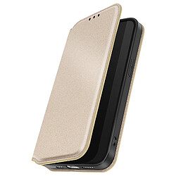 Avizar Étui à Clapet pour iPhone 16e avec Porte-cartes et Fonction Support Dorée