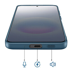 Acheter Avizar Coque pour Galaxy A57 avec Anneau Magnétique Intégré et Contour Caméra Surélevé Bleu