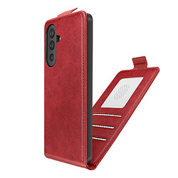 Avizar Étui pour Galaxy A17 Clapet Vertical avec Chaîne Bandoulière Métallique Bordeaux