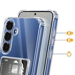 Avis Avizar Coque pour Galaxy S25 Plus avec Porte-cartes Intégré et Coins Renforcés Transparent
