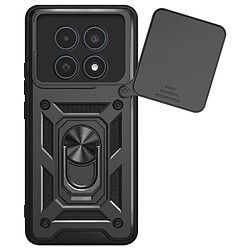 Mayaxess Coque Anneau pour Redmi Note 15 4G avec Cache Caméra Coulissant Noir