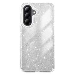 Avizar Coque pour Galaxy A57 Édition Glitter avec Bord Caméra Surélevé Argent