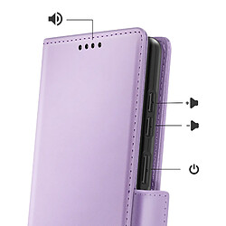 Avis Avizar Étui Portefeuille pour Galaxy S26 Effet Cuir Cousu avec Dragonne Violet
