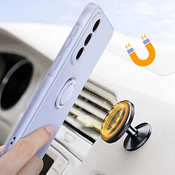 Avizar Coque pour Galaxy A57 Soft-Touch avec Bague de Support Magnétique Violet pas cher