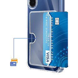 Acheter Avizar Coque pour Galaxy S25 Plus avec Porte-cartes Intégré et Coins Renforcés Transparent