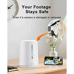 Avis KIT Caméra de Surveillance ARCCTV 4MP Panneau Solaire,Vision Nocturne Couleur,360°PTZ,Blanc