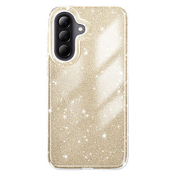 Avizar Coque pour Galaxy A57 Édition Glitter avec Bord Caméra Surélevé Dorée