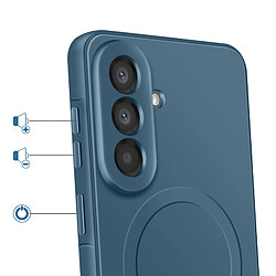 Avis Avizar Coque pour Galaxy A57 avec Anneau Magnétique Intégré et Contour Caméra Surélevé Bleu