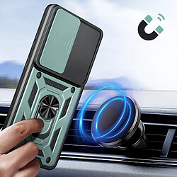 Avizar Coque pour Galaxy S26 Plus avec Bague Support et Cache Caméra Coulissant Vert pas cher