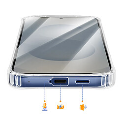 Avizar Coque pour Galaxy S25 Plus avec Porte-cartes Intégré et Coins Renforcés Transparent pas cher
