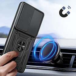 Avizar Coque pour Galaxy S26 Plus avec Bague Support et Cache Caméra Coulissant Noir pas cher