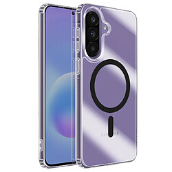 Avizar Coque MagSafe pour Galaxy A57 Bi-matière Antichoc avec Bords Surélevés Noir