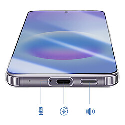 Avizar Coque MagSafe pour Galaxy A57 Bi-matière Antichoc avec Bords Surélevés Noir pas cher