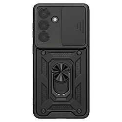 Avizar Coque pour Galaxy S26 Plus avec Bague Support et Cache Caméra Coulissant Noir