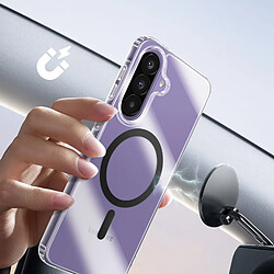 Acheter Avizar Coque MagSafe pour Galaxy A57 Bi-matière Antichoc avec Bords Surélevés Noir