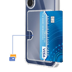 Acheter Avizar Coque pour Galaxy S25 FE avec Porte-cartes Intégré et Coins Renforcés Transparent