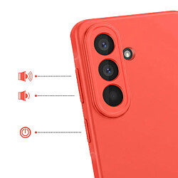 Avis Avizar Coque pour Galaxy A57 Soft-Touch en Silicone Série Fast Cover Orange