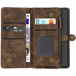 CaseMe Protection 2-en-1 pour Galaxy S26 avec Coque Détachable et Porte-Monnaie Marron pas cher