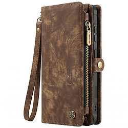 CaseMe Protection 2-en-1 pour Galaxy S26 avec Coque Détachable et Porte-Monnaie Marron