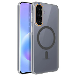 Avizar Coque MagSafe pour Galaxy A57 Effet Givrée avec Contour Caméra Surélevé Gris