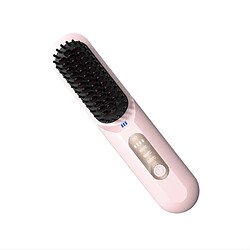 Avis INF Brosse Lissante Sans Fil Portable : Coiffure Sans Fil pour Maison & Voyage Pink