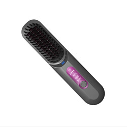 Avis INF Brosse Lissante Sans Fil Portable : Coiffure Sans Fil pour Maison & Voyage Grey