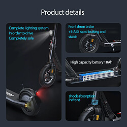 Trottinette Électrique iScooter i9S 500W 30km 35km/h Pliable Double Freinage Suspension pas cher