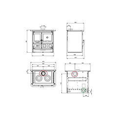La Nordica Extraflame Cuisinière à bois 9.5kw noir anthracite - ROSAL.16ACIER - NORDICA EXTRAFLAME pas cher