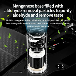 INF Purificateur d'air rechargeable pour voiture : Ioniseur portable pour un air frais Black