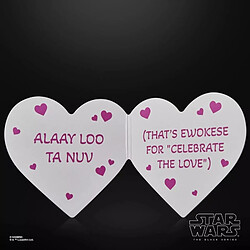Hasbro Star Wars Black Series - Figurine Ewok (Valentine's Day Edition) 15 cm pas cher