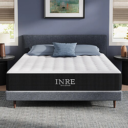 Matelas 180x200 cm - INRE 30cm, Mémoire de forme, réversible, tissu respirant