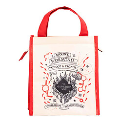 Harry Potter Sac repas isotherme Carte du Maraudeur avec Poignées et Poche Bouteille Rouge