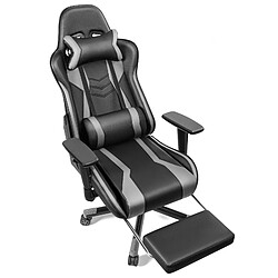 ByteLike Fauteuil gaming ergonomique - Noir et gris pas cher