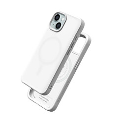 Rhinoshield Coque pour iPhone 15 MagSafe Souple Antichoc Série SolidX Blanc