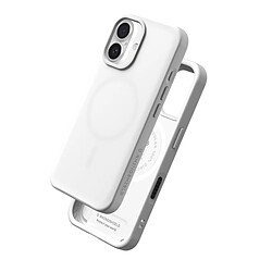 Rhinoshield Coque MagSafe pour iPhone 16 Souple Antichoc Série SolidX Blanc