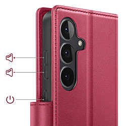 Acheter Mayaxess Étui 2 en 1 pour Galaxy S25 FE avec Coque Détachable et Support Vidéo Rouge