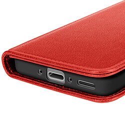 Acheter Avizar Étui Portefeuille pour Galaxy A37 Série Chesterfield avec Fonction Support Rouge
