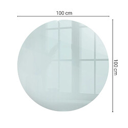 Avis Tulup Plateau Verre - fi100 cm - Ronde - Transparente - 1 pièce