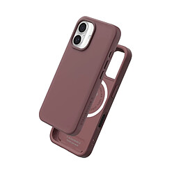 Rhinoshield Coque MagSafe pour iPhone 16 Souple Antichoc Série SolidX Rose