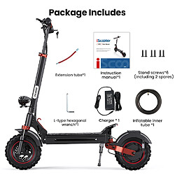 Acheter Trottinette Électrique Pliable iScooter iX5S 1000W 45km/h Batterie 48V15Ah Autonomie 60km