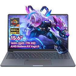 Ninkear PC Portable 15,6" Full HD AMD Ryzen 7 5825U - 16GB RAM, 1TB SSD - Ordinateur Portable