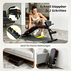 Acheter ZMH Banc de musculation réglable noir Multifonction 7 en 1 Pour Entraînement Complet