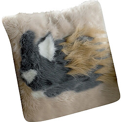 Avis Les ateliers du linge Brushy renard - 40x40 cm - Beige