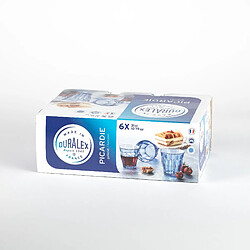 Duralex Le Picardie - Verre à eau - Bleu Marine - 31cl (Lot de 6)