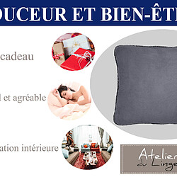 Acheter Les ateliers du linge Melly - 45 x 45 cm - Gris