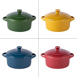 Table Passion Set de 4 mini cocottes old 9 cm en grès