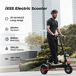 Trottinette Électrique Pliable iScooter iX5S 1000W 45km/h Batterie 48V15Ah Autonomie 60km pas cher