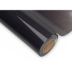 Toile cirée Nappe de table Transparente Noire PVC 0,50 mm – 140 x 250 cm – Livraison sans plis